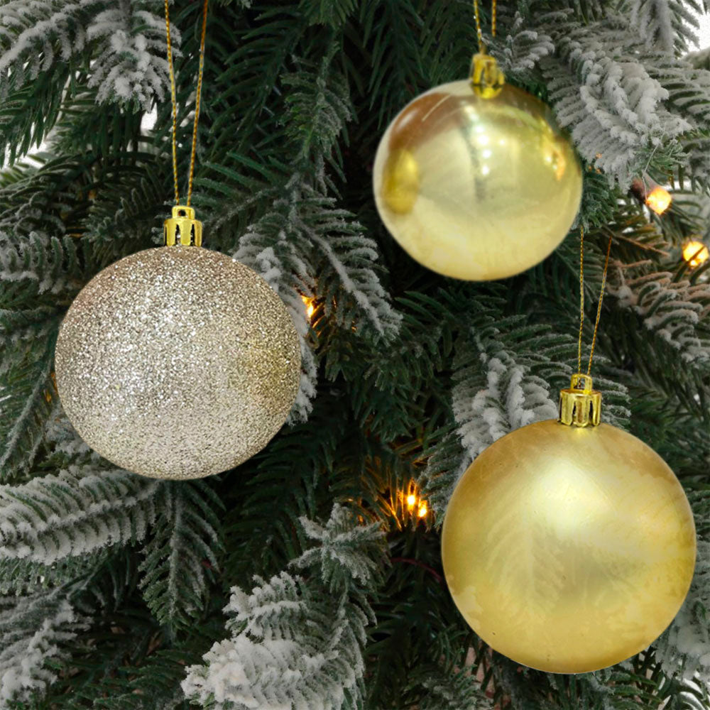 Bolas Navideñas Maranelo Christmas / 10 Piezas / 7Cm / Dorado Champagne