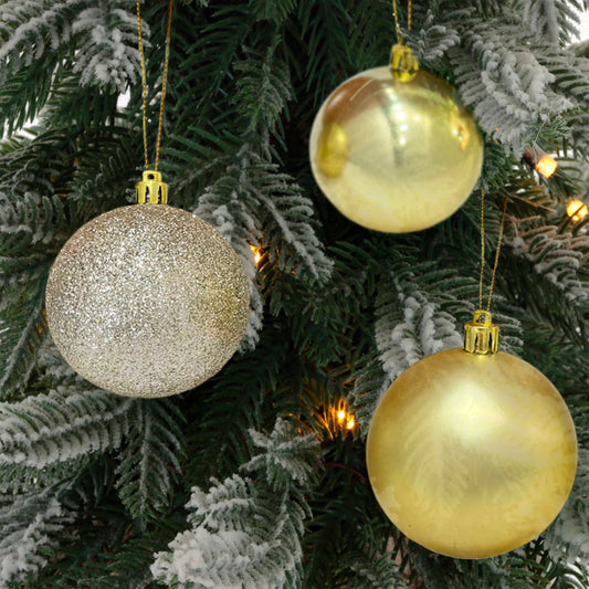 Bolas Navideñas Maranelo Christmas / 10 Piezas / 7Cm / Dorado Champagne