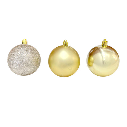 Bolas Navideñas Maranelo Christmas / 10 Piezas / 7Cm / Dorado Champagne