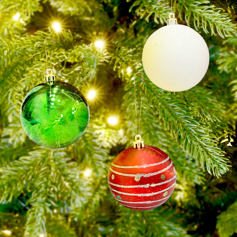 Bolas Navideñas Maranelo Christmas 10 Piezas de 7Cm / Surtidas