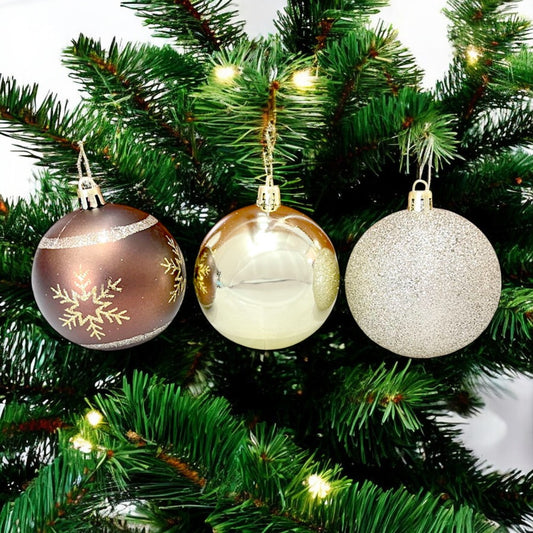 Bolas Navideñas Maranelo Christmas de 7Cm / 10 Piezas Surtidas