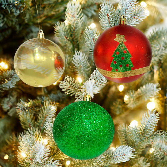 Bolas Navideñas Maranelo Christmas de 8Cm / 6 Piezas / Brillante-Mate / Surtidas