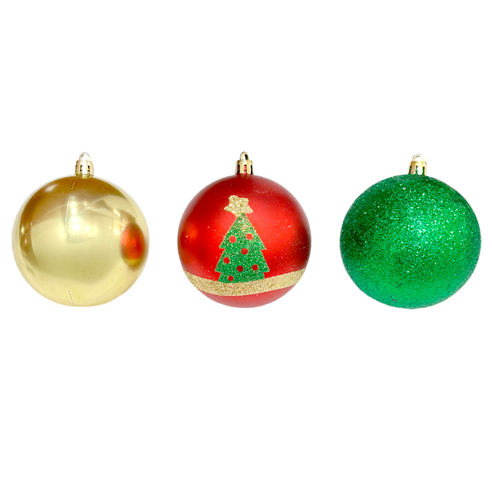 Bolas Navideñas Maranelo Christmas de 8Cm / 6 Piezas / Brillante-Mate / Surtidas