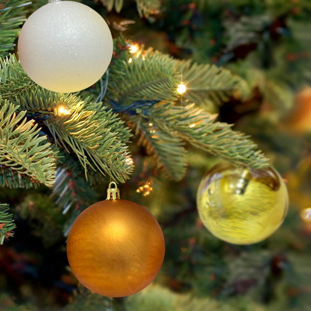 Bolas Navideñas Maranelo Christmas de 8Cm / 6 Piezas / Brillante-Mate