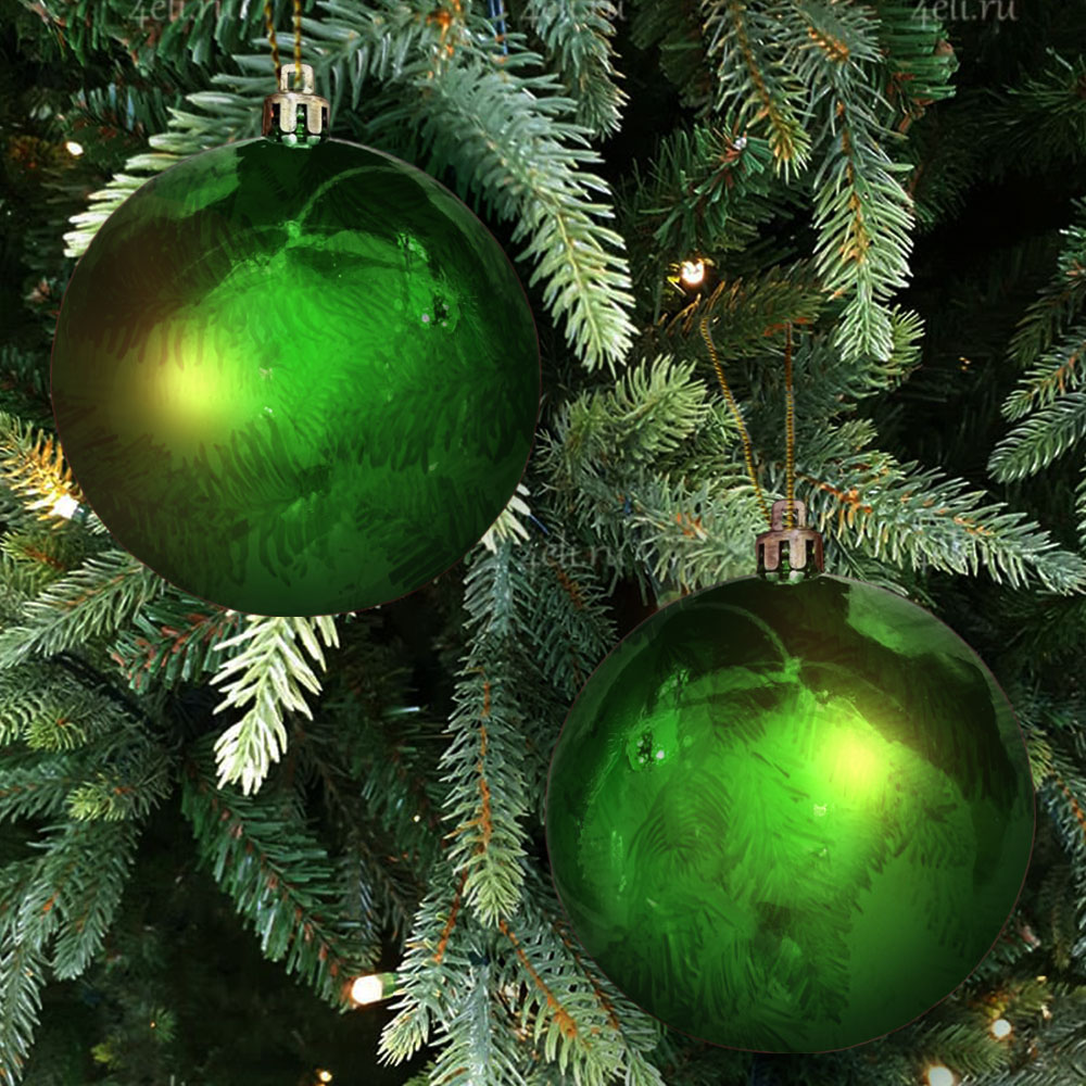 Bolas Navideñas Maranelo Christmas de 8Cm / 6 Piezas / Verde Perlado