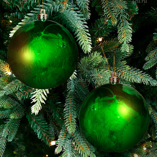 Bolas Navideñas Maranelo Christmas de 8Cm / 6 Piezas / Verde Perlado