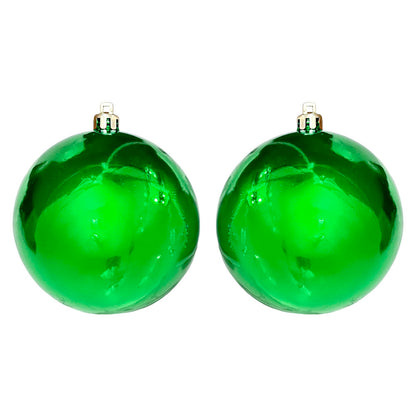 Bolas Navideñas Maranelo Christmas de 8Cm / 6 Piezas / Verde Perlado