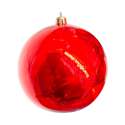 Bolas Navideñas Maranelo Christmas 4 Piezas / 10Cm / Rojo Perlado