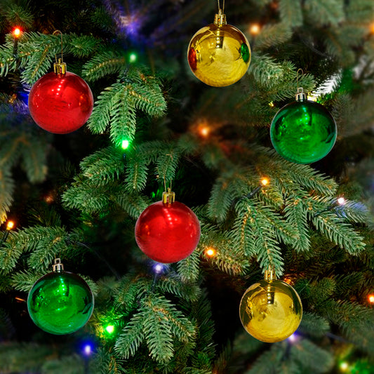 Bolas Navideñas Maranelo Christmas 12 Piezas de 6Cm / Lisas / Surtido