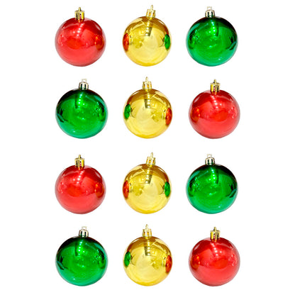 Bolas Navideñas Maranelo Christmas 12 Piezas de 6Cm / Lisas / Surtido
