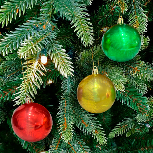 Bolas Navideñas Maranelo Christmas de 7Cm / Lisas / 10 Pieza - Surtidas