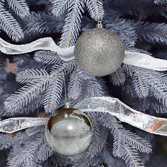 Bolas Navideñas Maranelo Christmas 6Cm / 6 Piezas / Plateadas