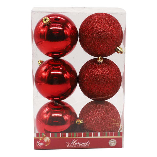 Bolas de Navidad Maranelo Christmas 8 cm 6 Piezas