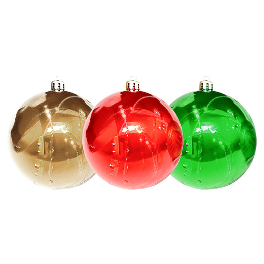 Bola Navideña 12 pza Decoradas / Multicolor / 6 cm / Maranelo Christmas