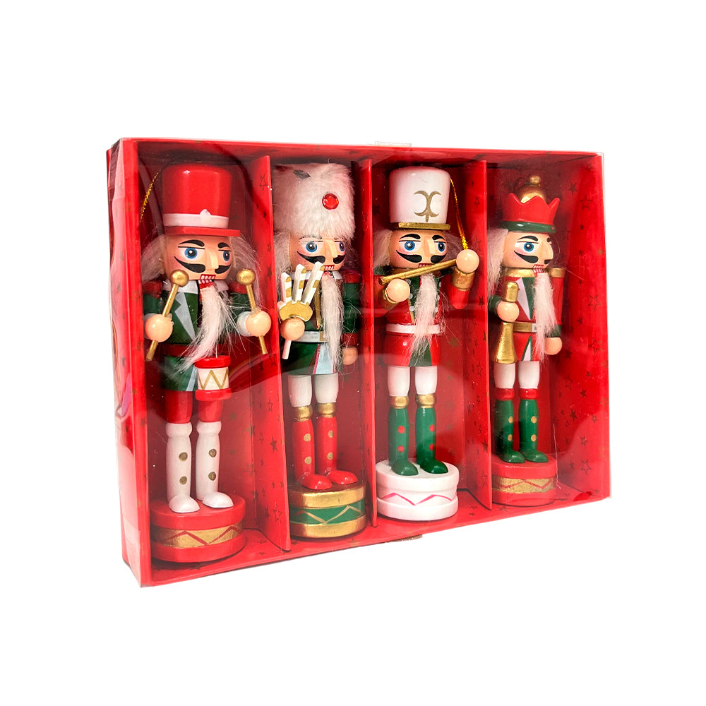 Adorno Navideño Cascanueces / 4 Piezas Surtidas / Home Elegance