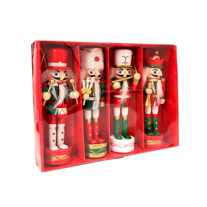 Adorno Navideño Cascanueces / 4 Piezas Surtidas / Home Elegance