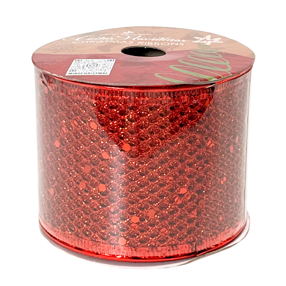 Cinta Navideña Miro Christmas / 2.5"x10Yd / Surtido