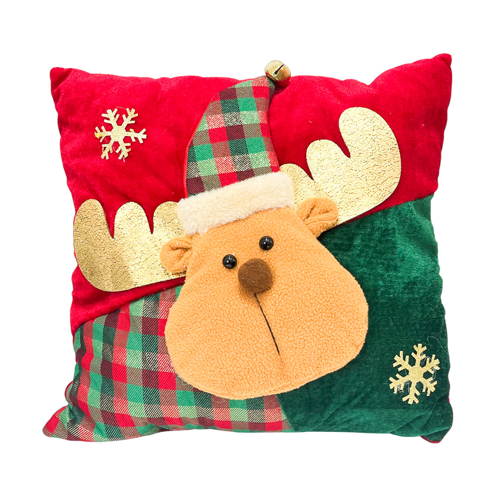 Cojín Decorativo Navideño Reno 38x38 cm / Christmas Elegance