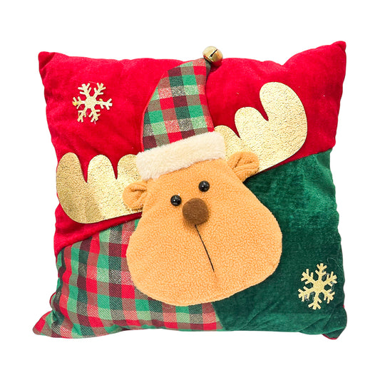 Cojín Decorativo Navideño Reno 38x38 cm / Christmas Elegance