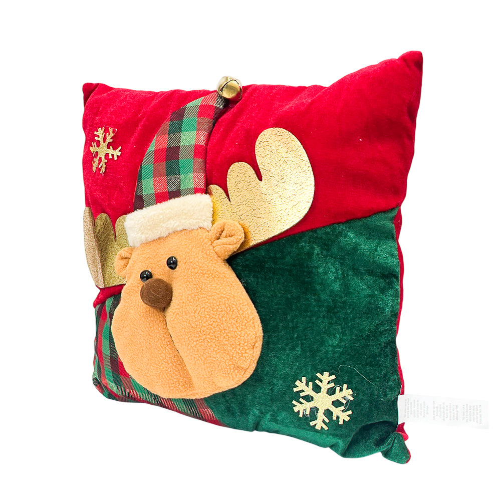 Cojín Decorativo Navideño Reno 38x38 cm / Christmas Elegance