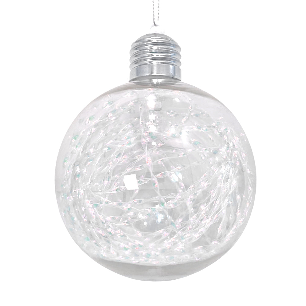 Esfera Navideña 10 cm con Luz / Set 2 Piezas / Maranelo Christmas