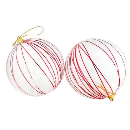 Esferas Decorativas Navideñas / Set de 2 Pzas Christmas Elegance