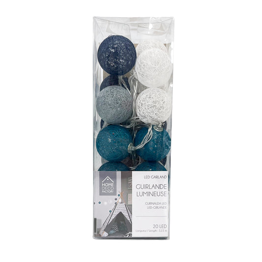 Guirnalda de Bola Blue/Grey / Home Deco Factory