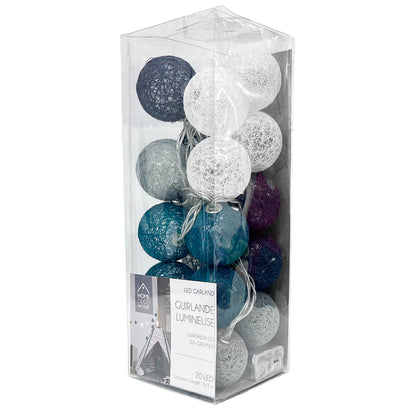 Guirnalda de Bola Blue/Grey / Home Deco Factory