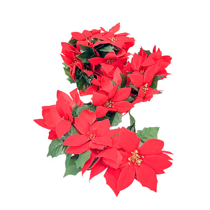 Guirnalda Poinsettia 180 cm / Christmas Elegance