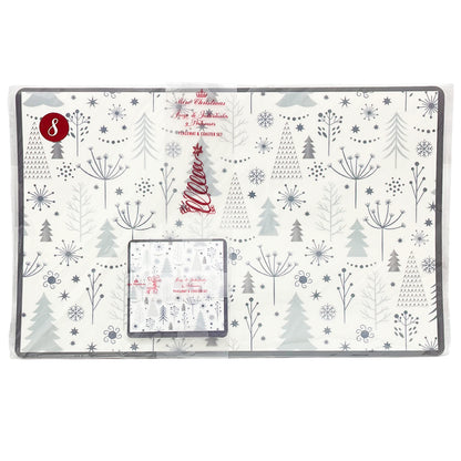 Individual Navideño Plástico / Set 8 Piezas – Miro Christmas