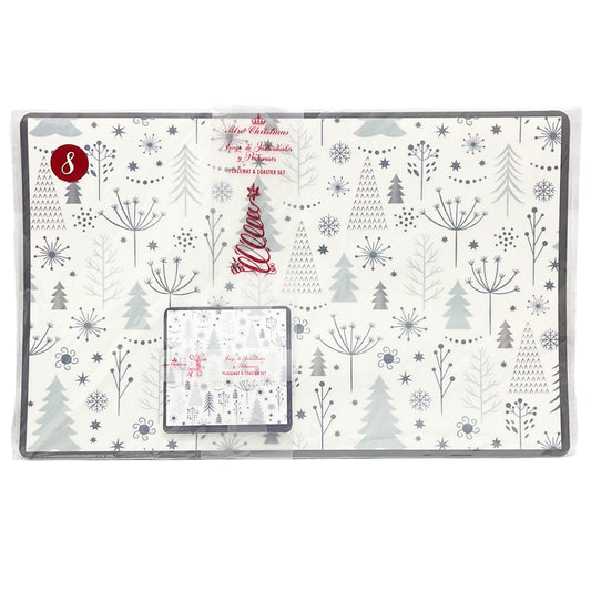 Individual Navideño Plástico / Set 8 Piezas – Miro Christmas