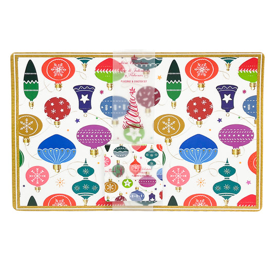 Individual Navideño Plástico / Set de 8 Piezas – Miro Christmas