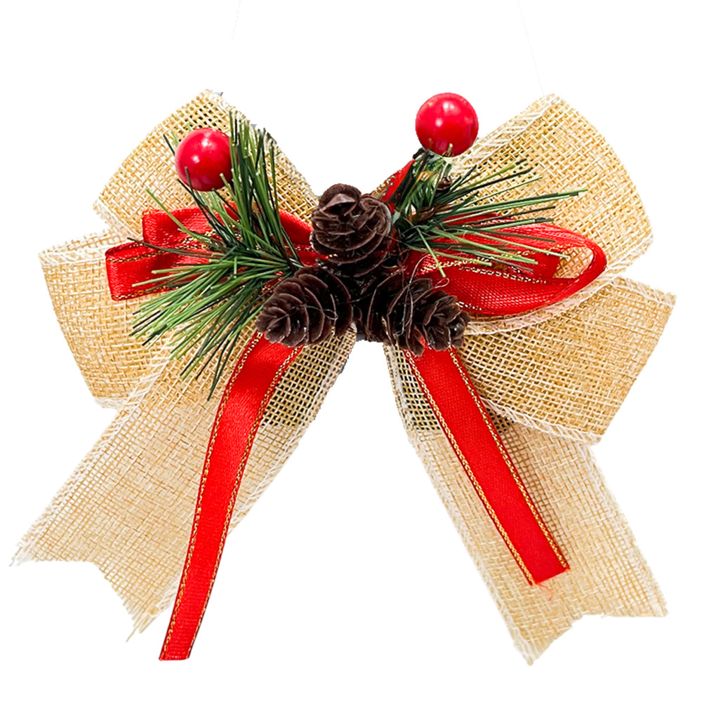 Lazo Navidad 13 cm con Piña / Christmas Elegance