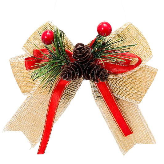 Lazo Navidad 13 cm con Piña / Christmas Elegance