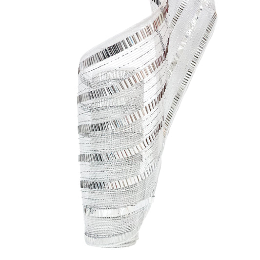 Malla Navideña Blanco-Plata / 27 x 10 Yardas / Miro Christmas