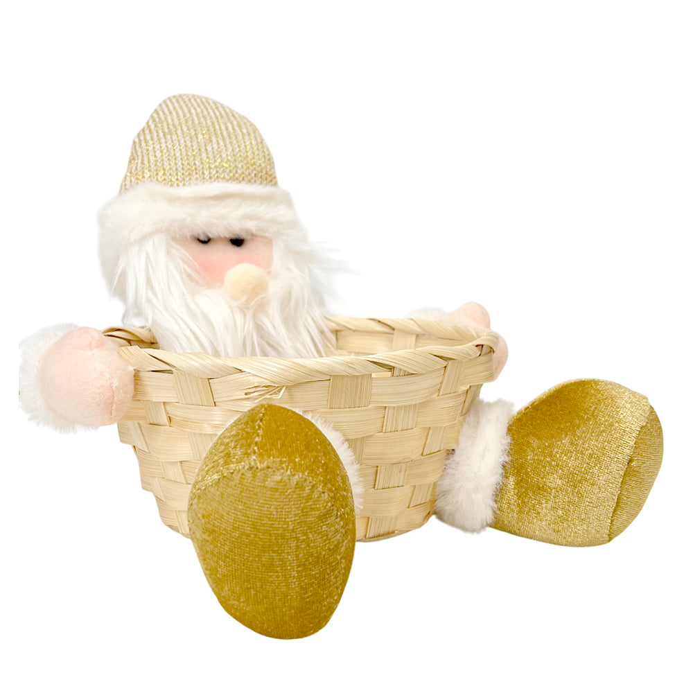 Muñeco Navideño Santa / 23 x 20 cm / Dorado / Christmas Elegance