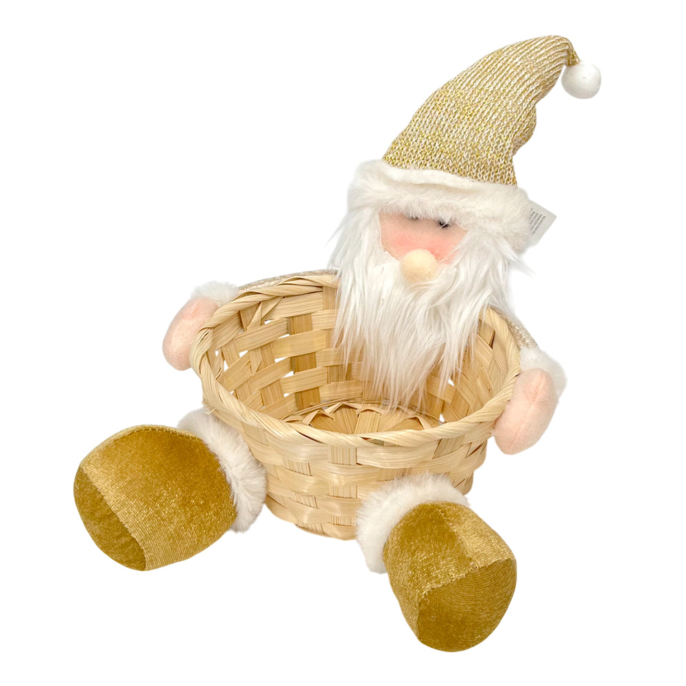 Muñeco Navideño Santa / 23 x 20 cm / Dorado / Christmas Elegance