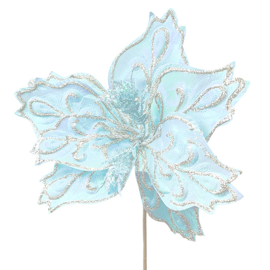 Pick Navideño 25 cm / Celeste / Montefiori Christmas