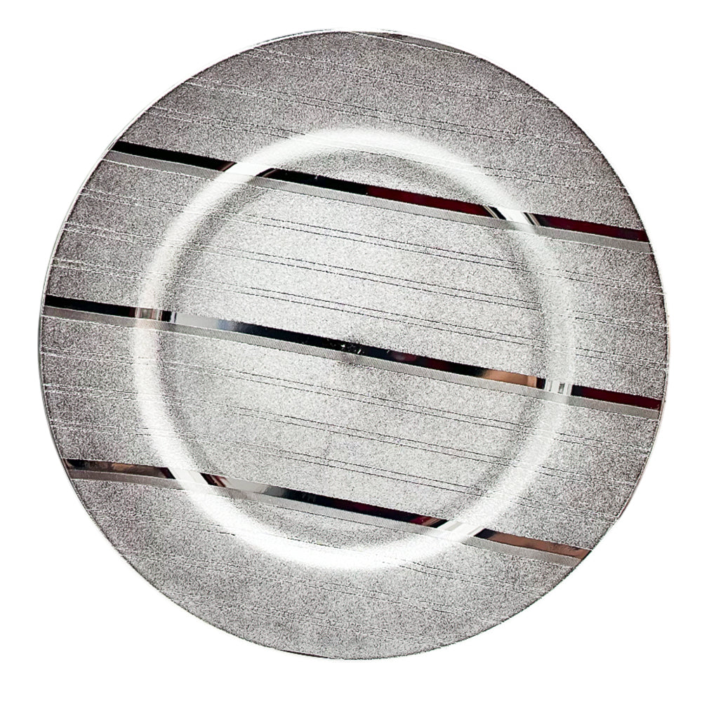 Porta Plato Navideño Decorativo / Silver 33 cm / Miro Christmas