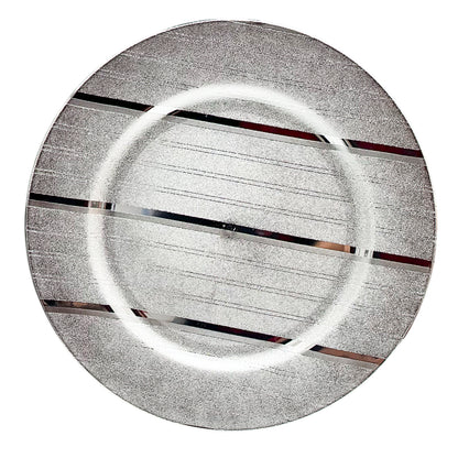 Porta Plato Navideño Decorativo / Silver 33 cm / Miro Christmas