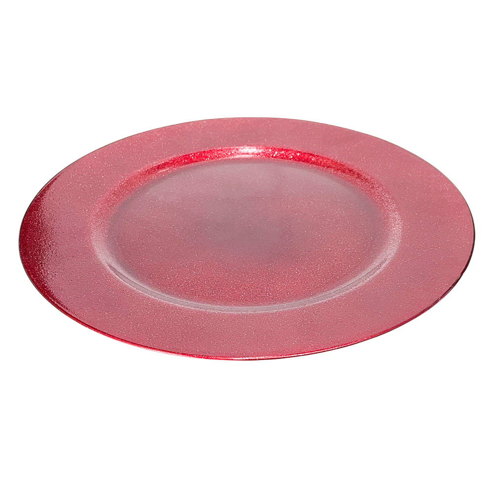 Porta Plato Navideño Decorativo / 33 cm / Rojo / Miro Christmas