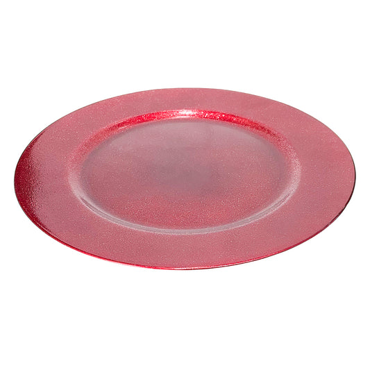 Porta Plato Navideño Decorativo / 33 cm / Rojo / Miro Christmas