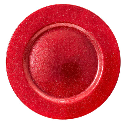 Porta Plato Navideño Decorativo / 33 cm / Rojo / Miro Christmas