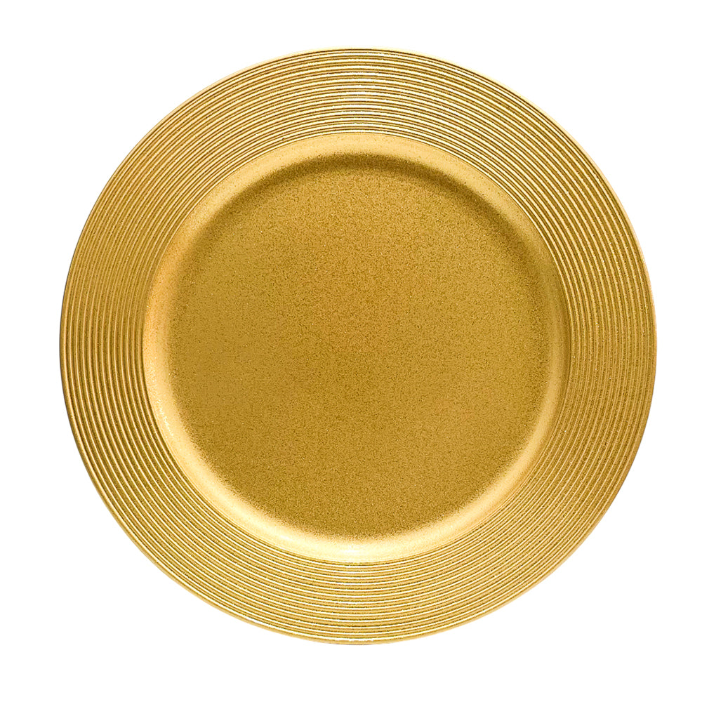 Porta Plato Navideño Decorativo / Gold 33 cm / Miro Christmas