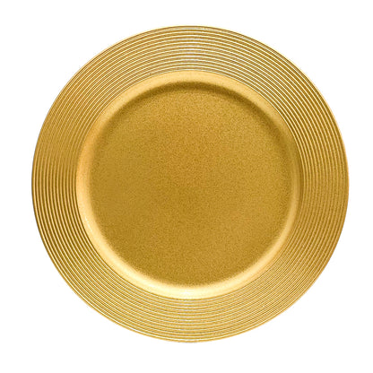 Porta Plato Navideño Decorativo / Gold 33 cm / Miro Christmas