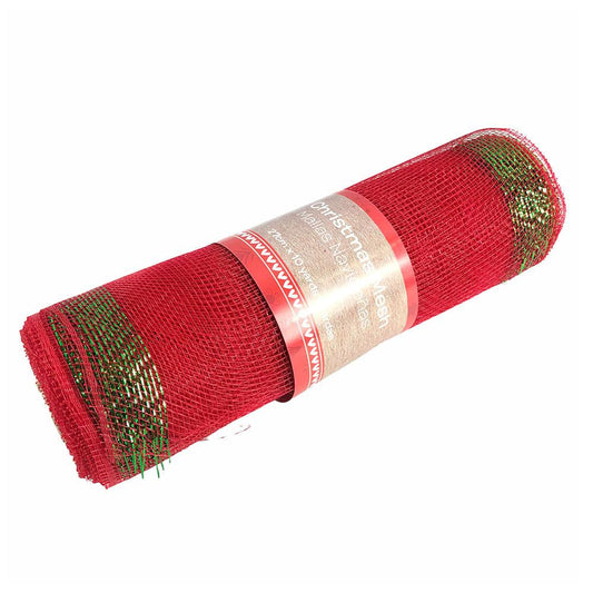 Malla Decorativa Navideña Miro Christmas 27 cm x 10 yd