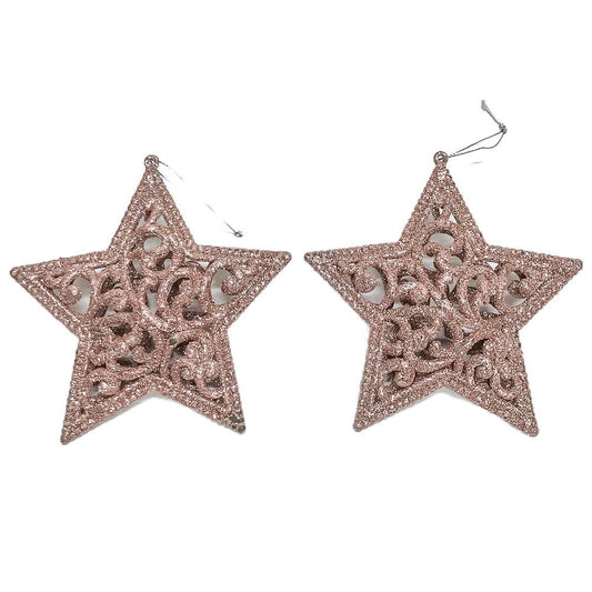 Adorno de Navidad Miró Christmas Para Árbol Estrellas 2 Piezas