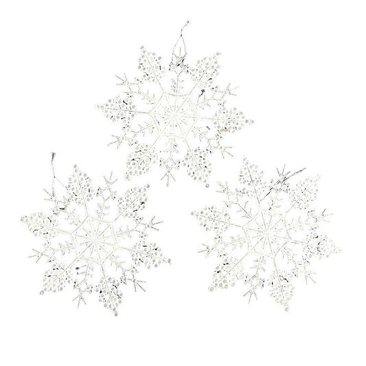 Adorno Navideño Miro Christmas Copo de Nieve 3 Piezas 15 cm
