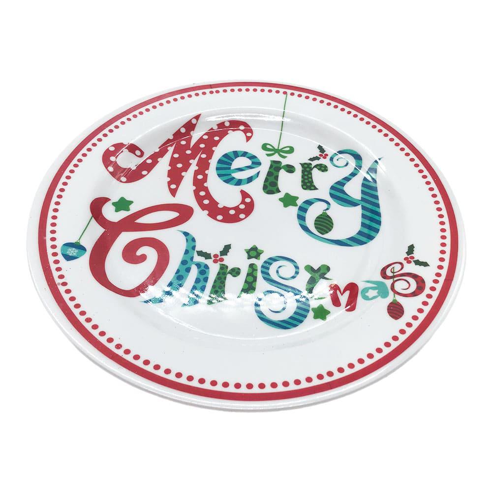 Plato Llano Navideño Maranelo Christmas de Melamina 10"