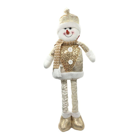 Adorno Miro Christmas Navi Santa/Hnieve 14Cm Gold/White